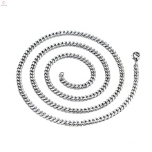 Wholesale Custom Length 3mm 5mm High Polished Stainless Steel Chain Necklace